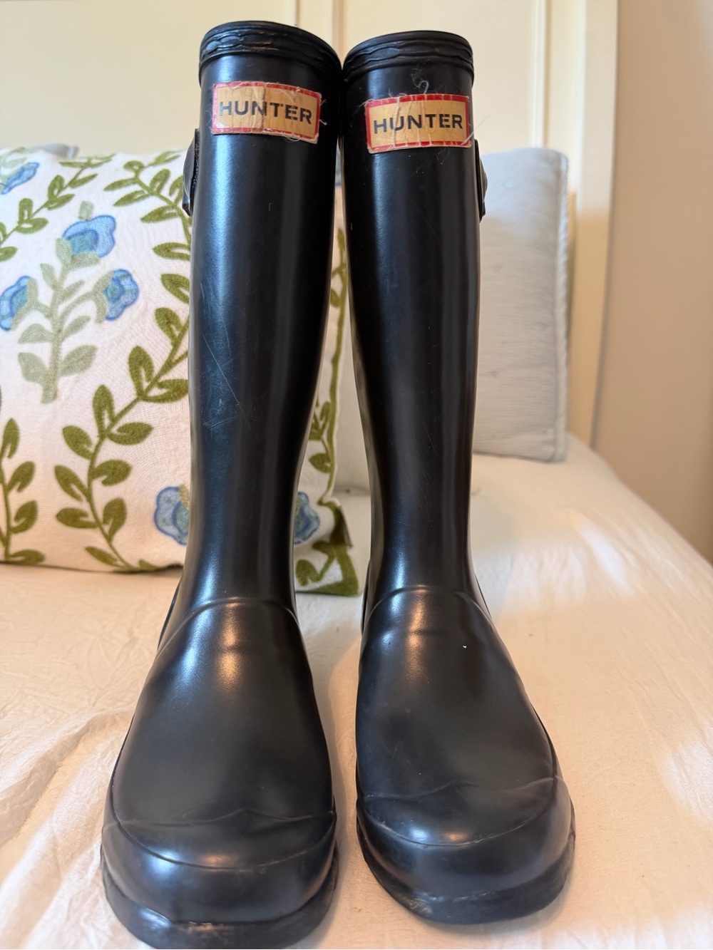 Kids Hunter Black Rubber Boots -B2/G3